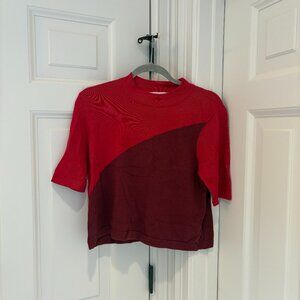 BCBGeneration Colorblock short sleeve Sweater